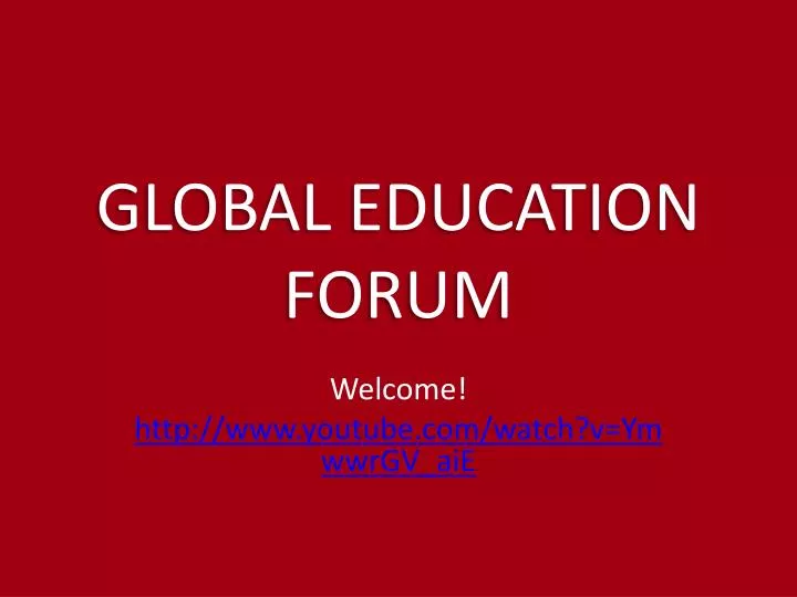 global education forum