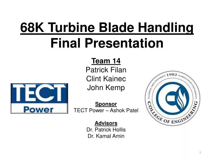 68k turbine blade handling final presentation