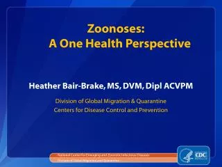 Heather Bair-Brake, MS, DVM, Dipl ACVPM