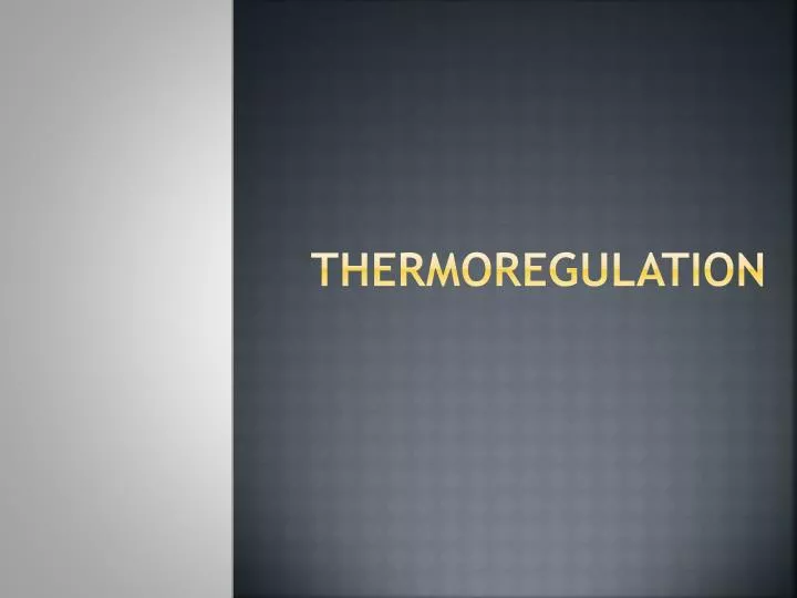 thermoregulation