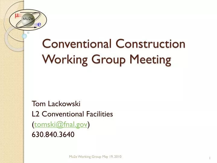 conventional construction working group meeting