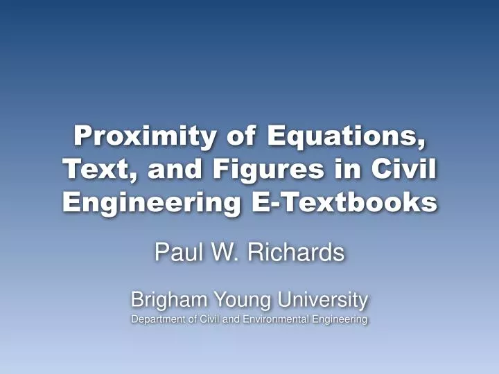 proximity of equations text and figures in civil engineering e textbooks
