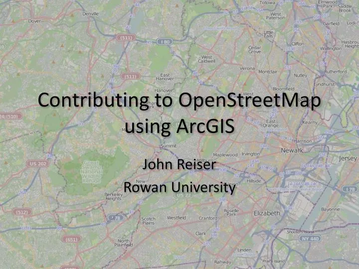 contributing to openstreetmap using arcgis