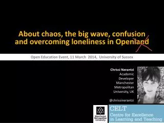 About chaos, the big wave, confusion and overcoming loneliness in Openland