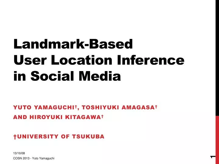 landmark based user location inference in social media