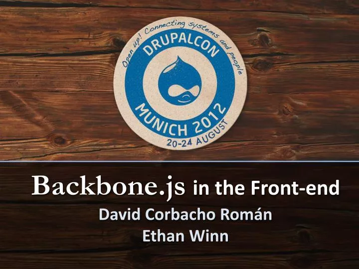 backbone js in the front end david corbacho rom n ethan winn