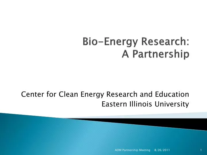 bio energy research a partnership