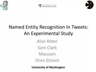 Named Entity Recognition In Tweets: An Experimental Study