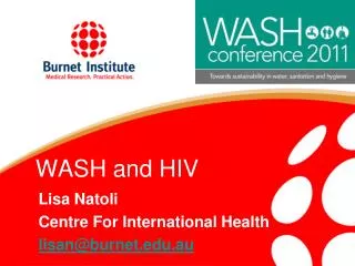WASH and HIV