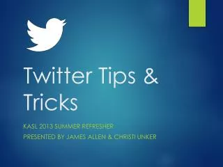 Twitter Tips &amp; Tricks
