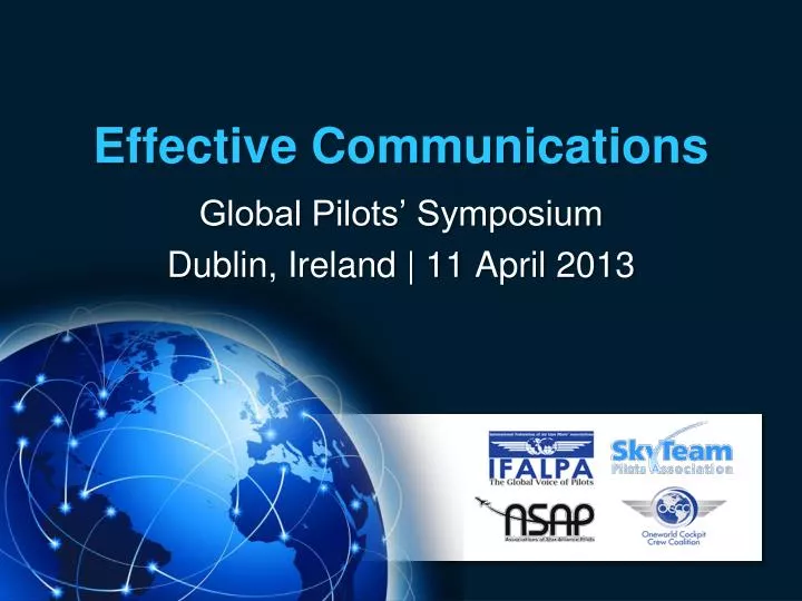 global pilots symposium dublin ireland 11 april 2013