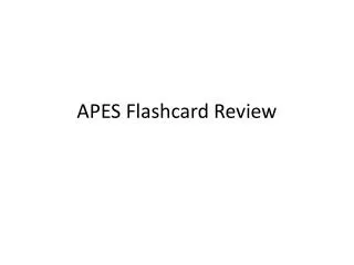 APES Flashcard Review