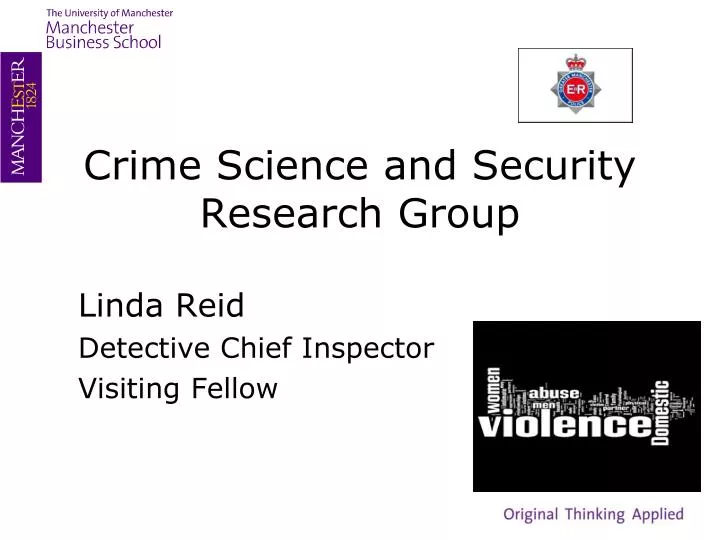 crime science and security research group