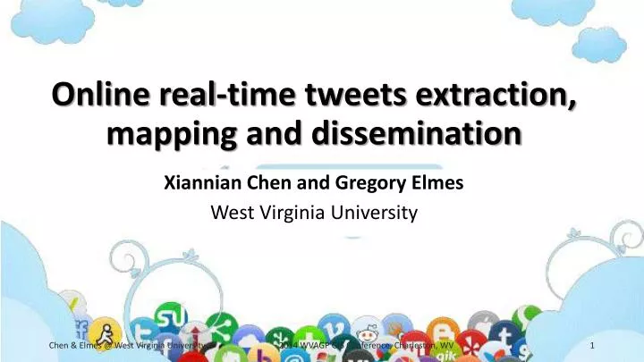 online real time tweets extraction mapping and dissemination