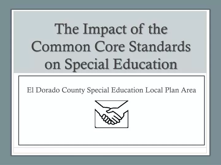 the impact of the common core standards on special education