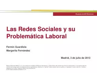 Las Redes Sociales y su Problemática Laboral