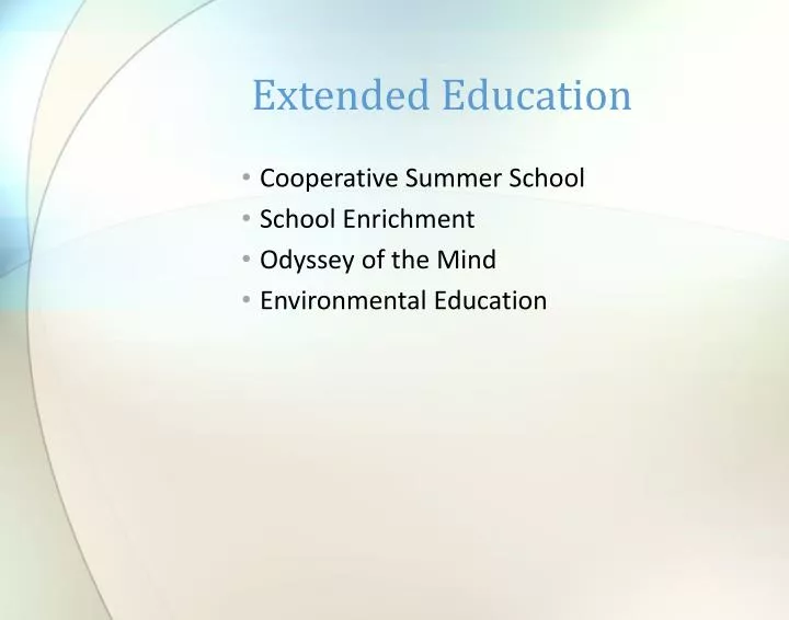 extended education