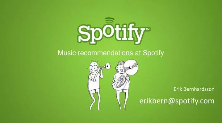 music r ecommendations at spotify