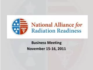 Business Meeting November 15-16, 2011