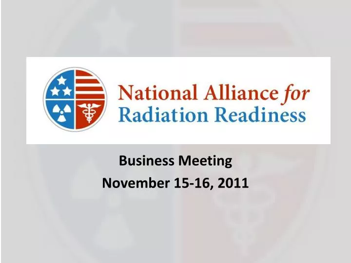 business meeting november 15 16 2011