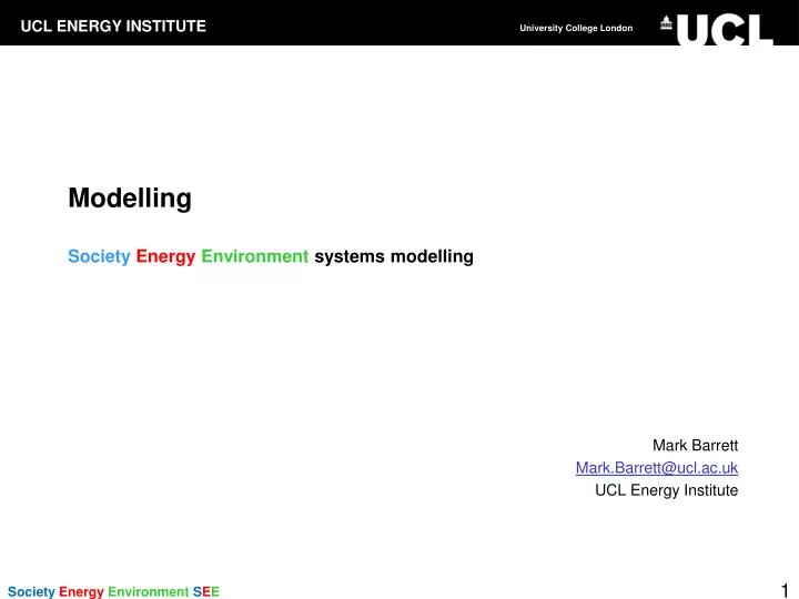 modelling society energy environment systems modelling