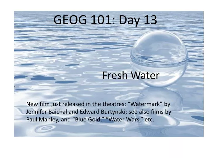 geog 101 day 13