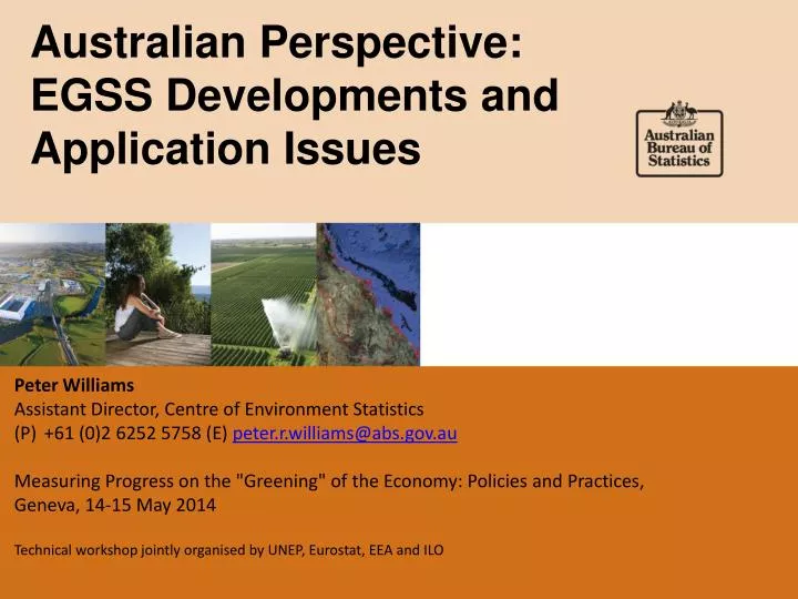 australian perspective egss developments and application issues