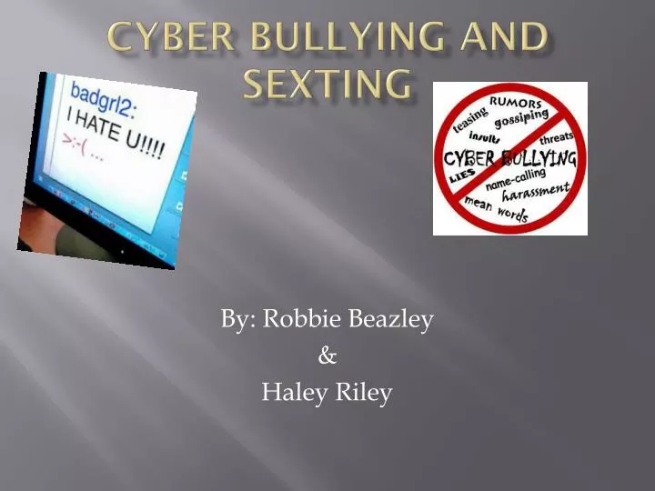 cyber bullying and sexting