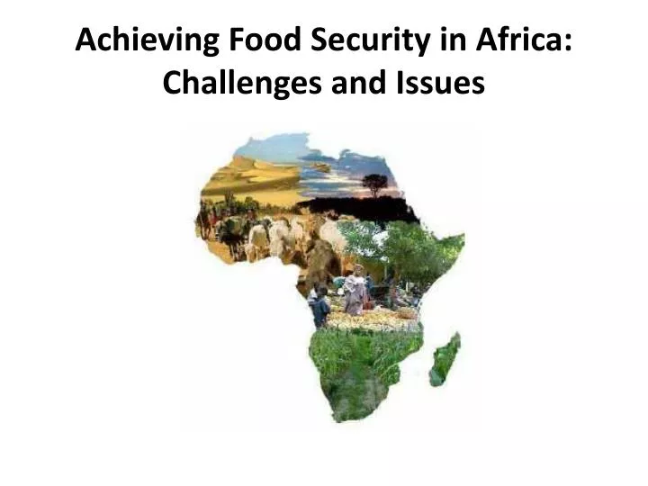 achieving food security in africa challenges and issues