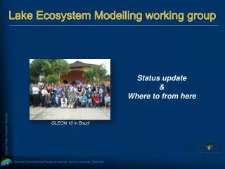 Lake Ecosystem Modelling working group