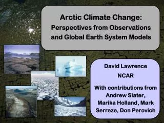 Arctic Climate Change: Perspectives from Observations and Global Earth System Models