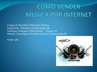 COMO VENDER MUSICA POR INTERNET
