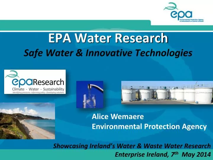 epa water research safe water innovative technologies