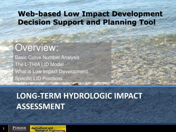 long term hydrologic impact assessment