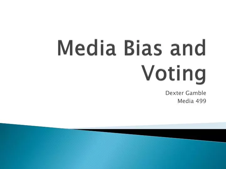media bias and voting