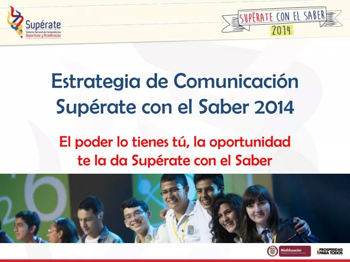 estrategia de comunicaci n sup rate con el saber 2014