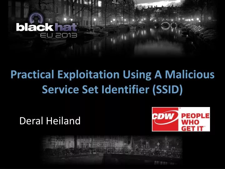 practical exploitation using a malicious service set identifier ssid