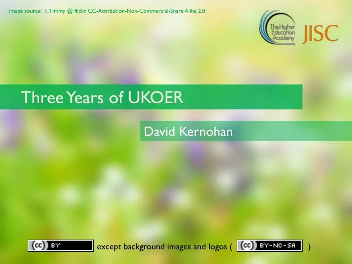 three years of ukoer