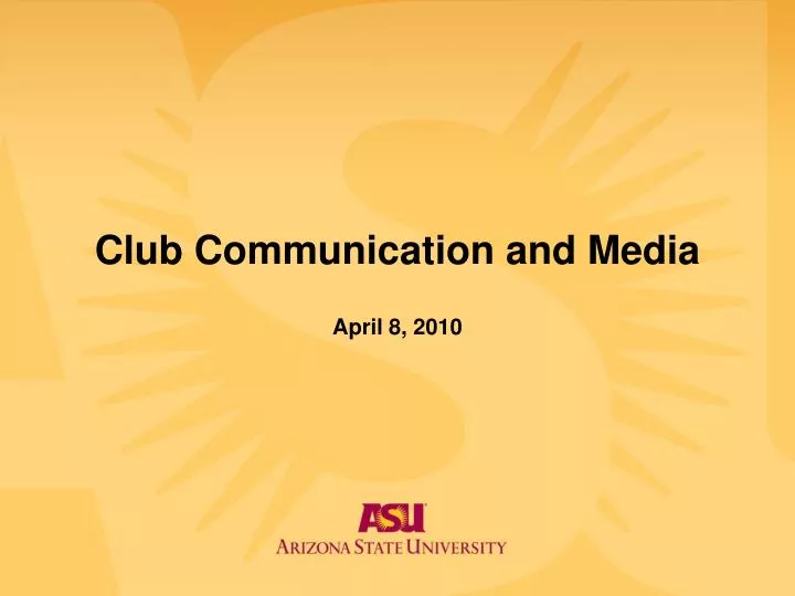 club c ommunication and media april 8 2010