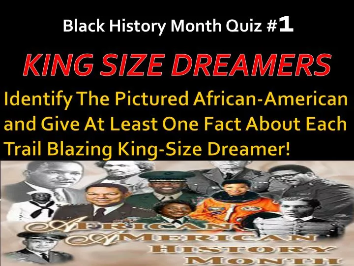 black history month quiz 1