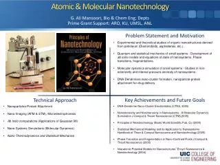 Atomic &amp; Molecular Nanotechnology