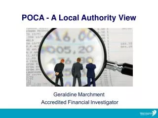 POCA - A Local Authority View