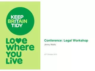 Conference: Legal Workshop