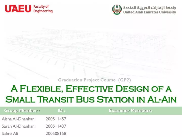 a flexible effective design of a small transit bus station in al ain