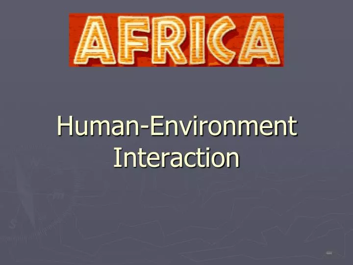 human environment interaction