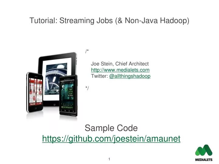 tutorial streaming jobs non java hadoop