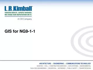 GIS for NG9-1-1