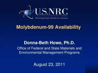 Molybdenum-99 Availability