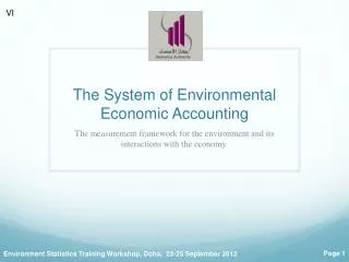 The System of Environmental Economic Accounting