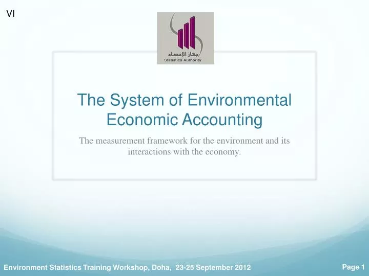 the system of environmental economic accounting